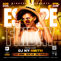 Black Joyful Nightclub Event Instagram Post template