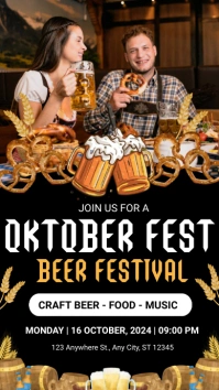 Black Joyful Octoberfest Instagram Story template
