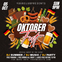 Sort Oktoberfest Party Square Template