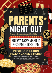 Sort Parents Night Out Event A4 Template