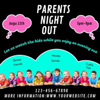 Black Joyful Parents Night Out Instagram Post template