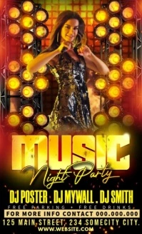 Black Joyful Party Flyers Us Legal template