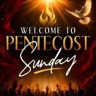 Black Joyful Pentecost Celebration Instagram Post Instagram-bericht template