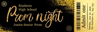 Black Joyful Prom Night Linkedin Banner template