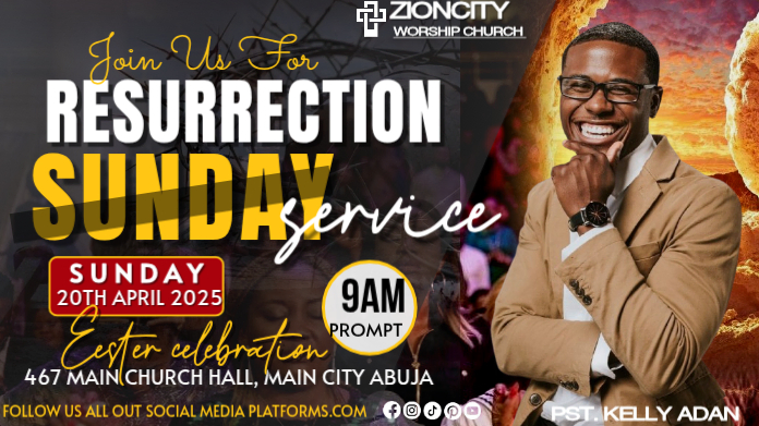 Black Joyful Resurrection Sunday Church Invitation Service Twitter Post ...
