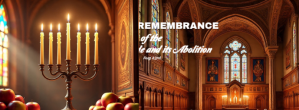 Black Joyful Rosh Hashanah Poster, Rosh Hashanah Flyer, Rosh Facebook Cover Photo Facebook-coverfoto template
