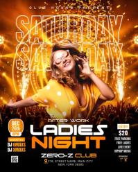 Black Ladies Night Event Instagram Portrait Template
