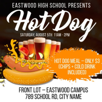 White School Fundraiser Event Wpis na Instagrama Template