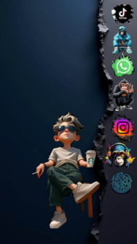 Black Joyful Social Media Aesthetic Instagram Story template