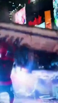 Black Joyful Spiderman Theme Birthday Invitat Pantalla Digital (9:16) template