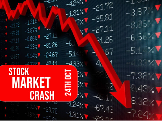 Black Joyful Stock Market Crash Presentation Template | PosterMyWall