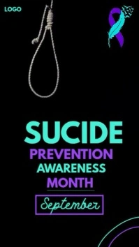 Black Joyful Sucide  Instagram Story template