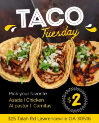 Black Taco Tuesday Promotion Instagram Portrait Template