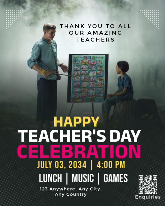 Black Joyful Teacher's Day  Instagram Portrait template