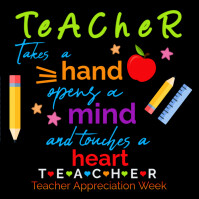 Black Joyful Teacher Appreciation Week Instagram Post template