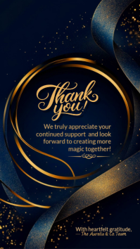 Black Joyful Thank You  Instagram Story template