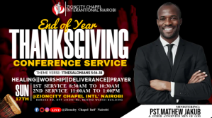 Black End of Year Thanksgiving Church Service Twitter Post Template