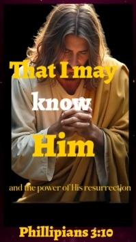 Black Joyful That I May Know Him Instagram Reel template