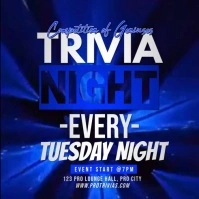 Black Joyful Trivia Night Instagram Post template