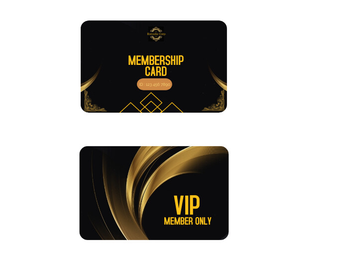 Membership Types Design Black Joyful Vip Membership Card Design Flyer Template | PosterMyWall