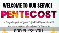 Black Joyful Welcome To Church Pentecost Sund Digital Display (16:9) template
