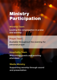Black Worship Night Event A4 Template - Page 4