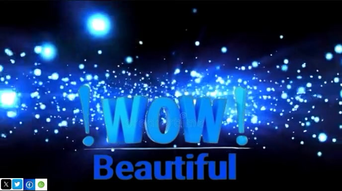 Black Joyful Wow Beautiful Digital Display (16:9) template