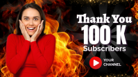 Black Joyful YouTube Subscriber Milestone Digital Display template