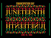 Black  Juneteenth  , Emancipation Day Yard Sign Znak podwórkowy template