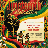 Black Juneteenth Celebration Instagram Post template