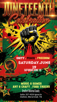 Black Juneteenth Celebration Instagram Story template