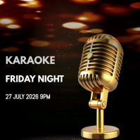 Negro Karaoke Night Wpis na Instagrama Template