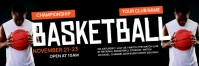 Black Kolase Basketball Game Day Header Email Nagłówek wiadomości e-mail template