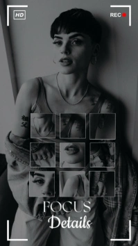 Black Kolase Fashion Photo Collage And Photoshoot Moodboard Instagram Story template