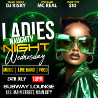 Black Ladies Night Event Instagram Post template