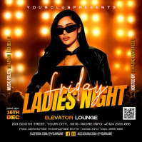 Black Ladies Night Event Instagram Post Video template