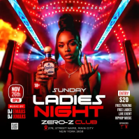 Black Ladies Night Event Instagram Post Video template