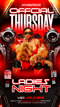 Black Ladies Night Event Instagram Story template