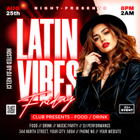 Black Latin Music Event Instagram Post template