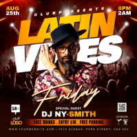 Black Latin Music Event Instagram Post Video template