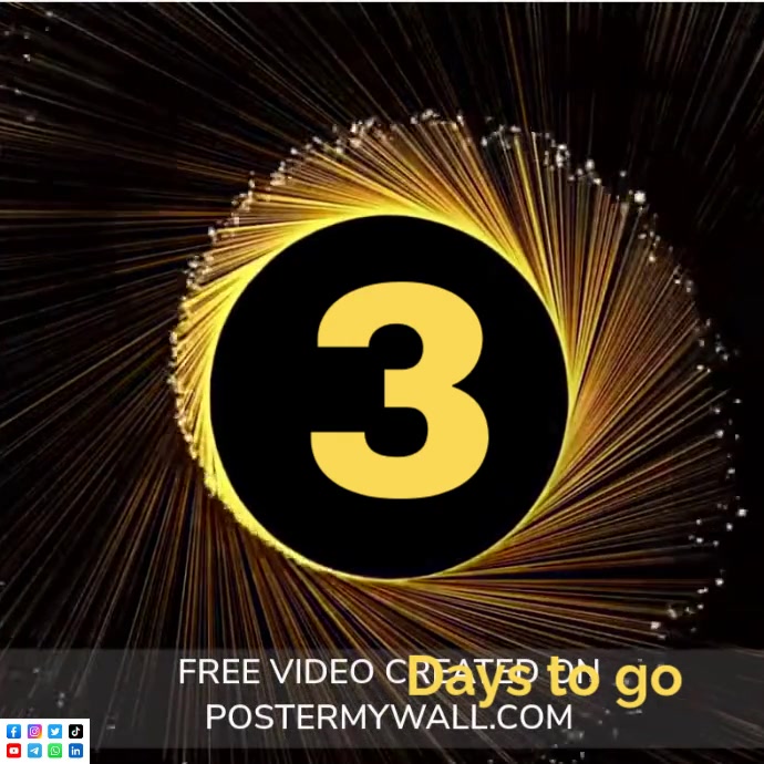 Black List-based 3 Days To Go Instagram Post template