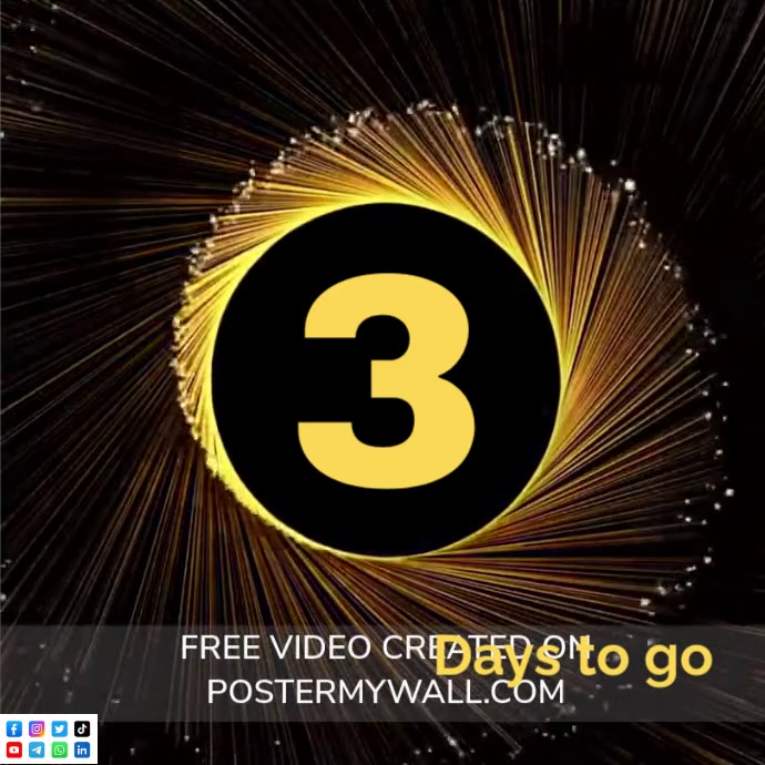 Black List-based 3 Days To Go Instagram Post template