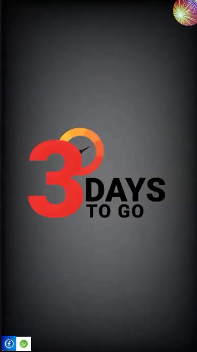 Black List-based 3days To Go Youtube Short template