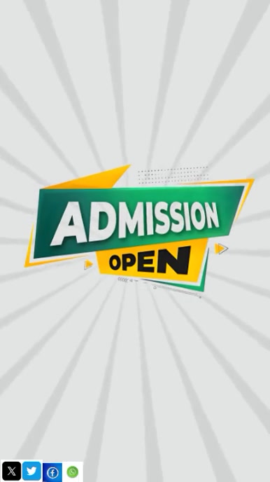 Black List-based Admission Open Youtube Short template