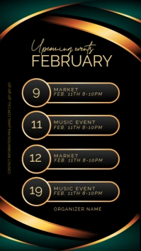 Black List-based Black Green And Bronze  Instagram Story template