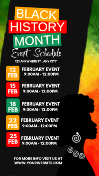 Black List-based Black History Month Instagram Story template