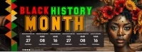 Black List-based Black History Schedule Facebook Cover Photo template