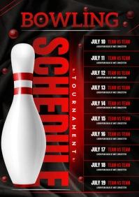 Black List-based Bowling Schedule  A4 template
