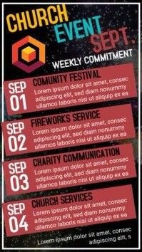 Black List-based Church Event  Instagram Story template