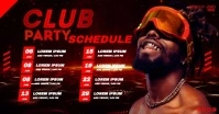 Black List-based Club Party Schedule Facebook template
